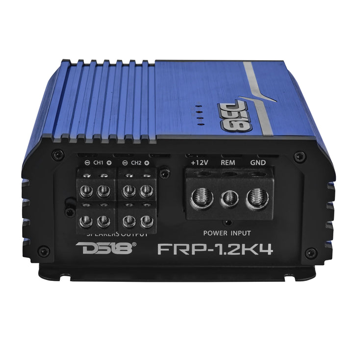 DS18 FRP-1.2K4 4-Channel Class D Amplifier - 4 x 300 Watts Rms @ 1-ohm