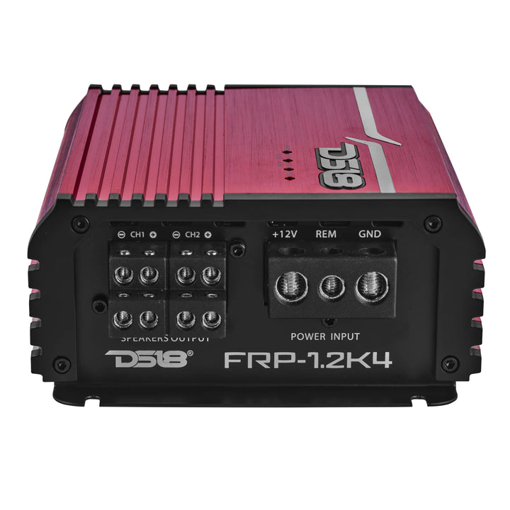 DS18 FRP-1.2K4 4-Channel Class D Amplifier - 4 x 300 Watts Rms @ 1-ohm