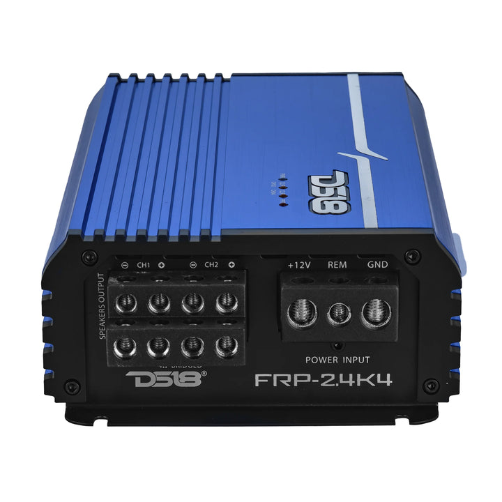 DS18 FRP-2.4K4 4-Channel Class D Full-Range Amplifier - 4 x 600 Watts Rms @ 1-ohm
