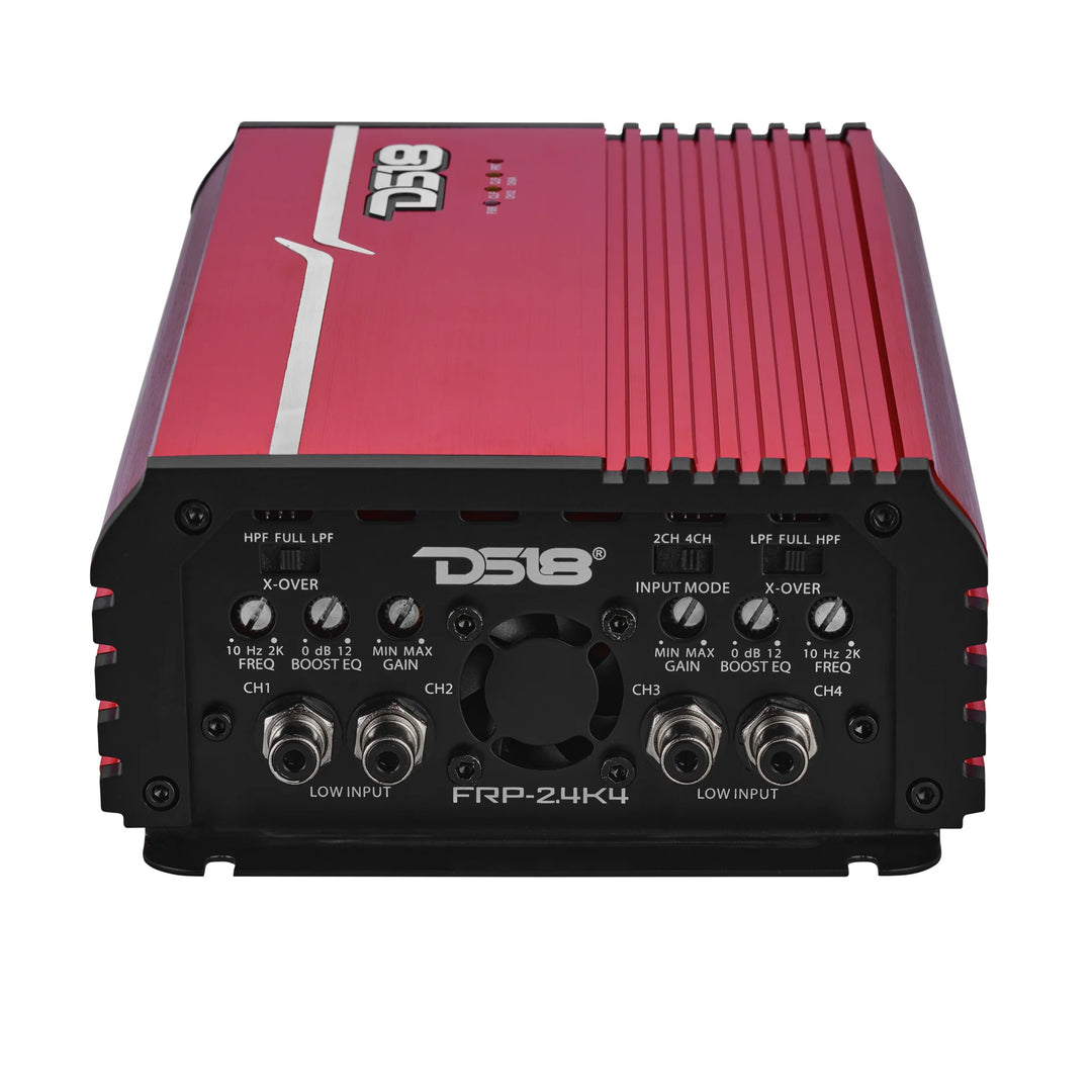 DS18 FRP-2.4K4 4-Channel Class D Full-Range Amplifier - 4 x 600 Watts Rms @ 1-ohm