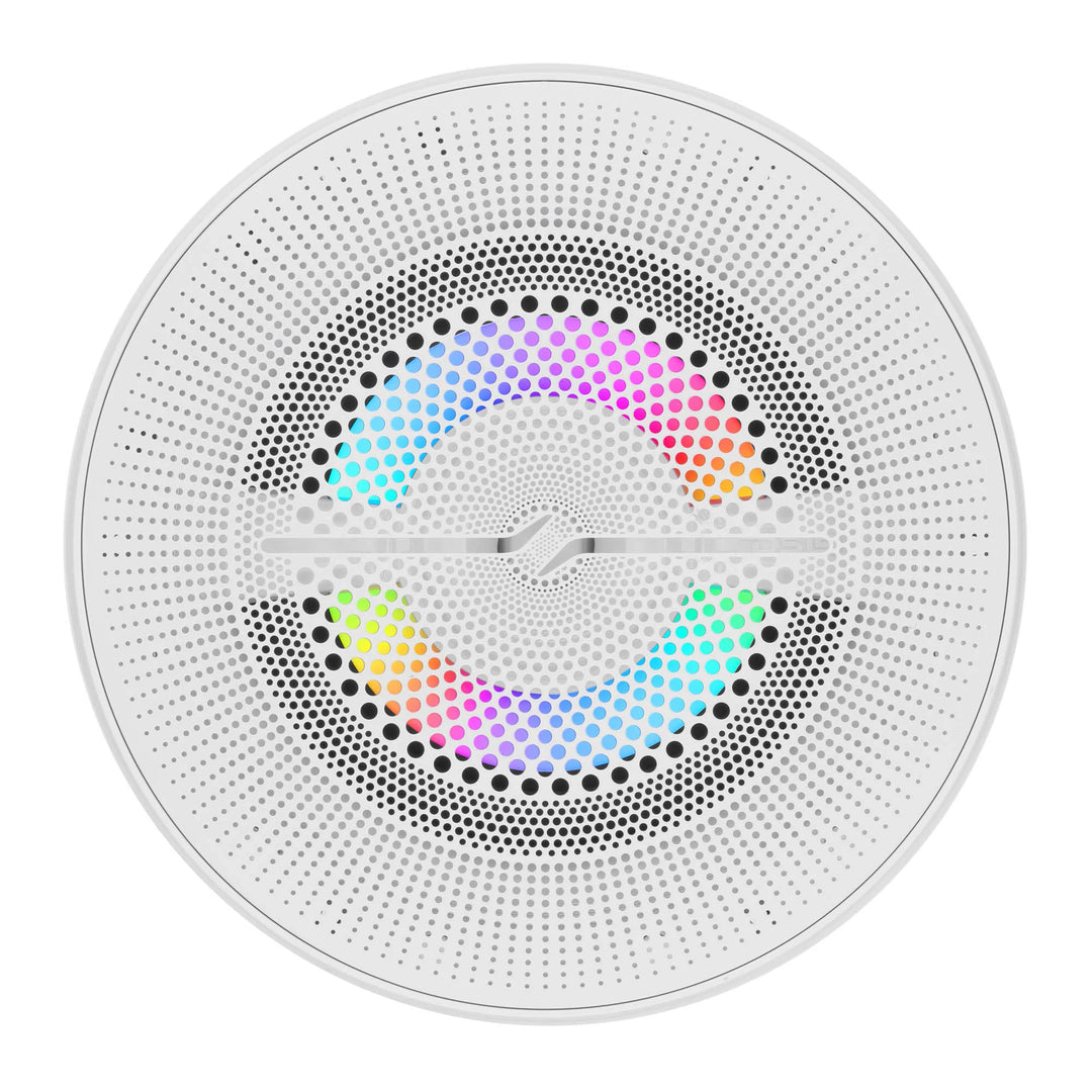 DS18 NXL-LXY6/WH 6.5" 2-Way Marine Speakers with LEDs - 150 Watts Rms 4-ohm