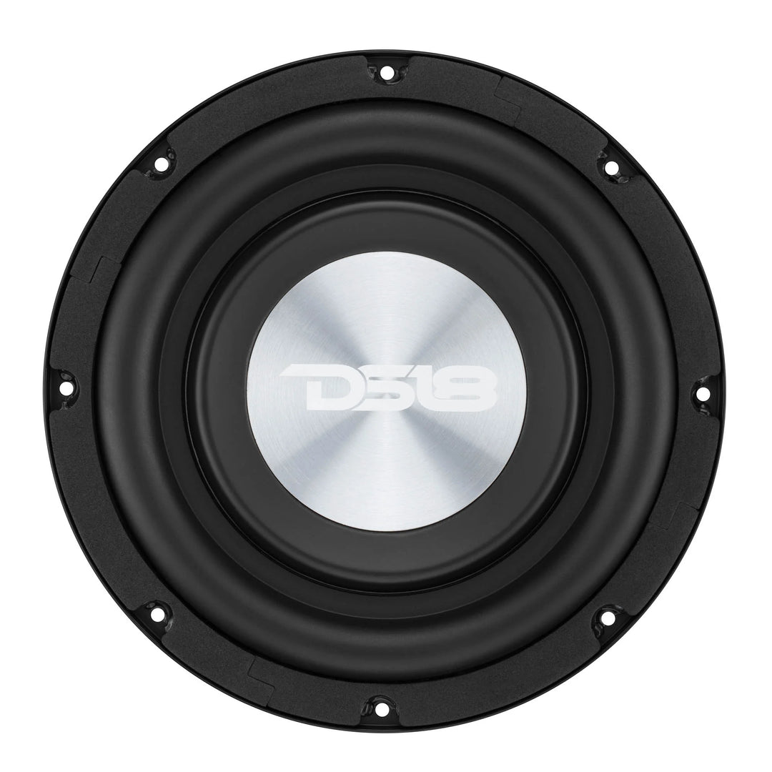 DS18 PSW8.4D 8" Shallow Mount Subwoofer - 400 Watts Rms Dual 4-ohm