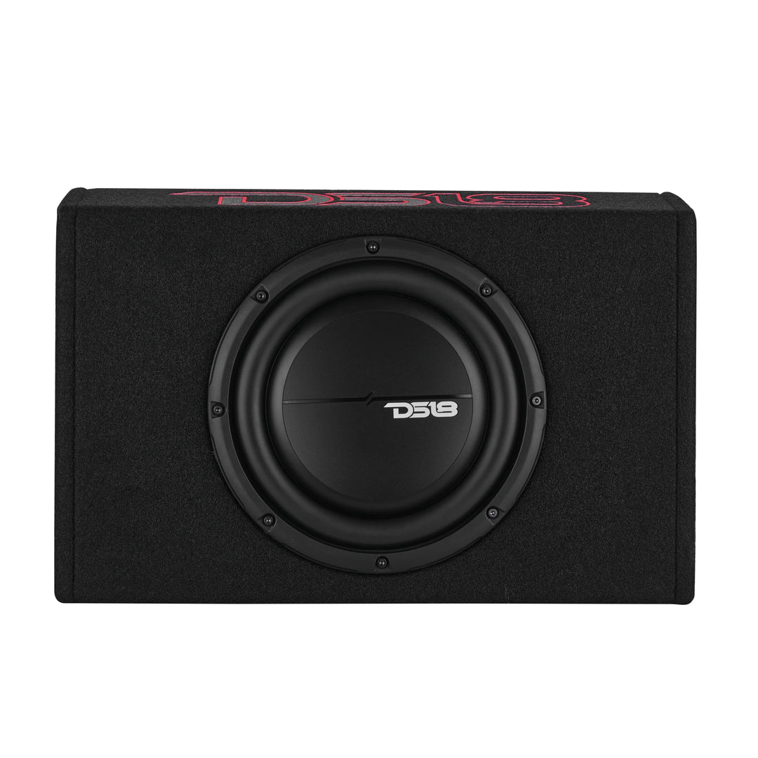 DS18 PU210A Loaded Single 10" Subwoofer Enclosure with Built-in Amplifier - 350 Watts Rms