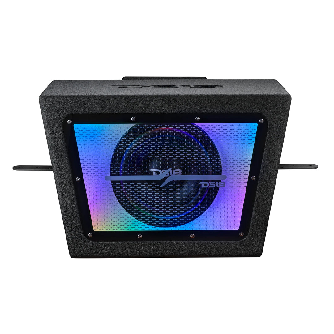 Polaris RZR PRO/XP - DS18 10" Bandpass Subwoofer Enclosure for Rear Cargo Box with Digital LED Lights - Preloaded EXL-X10.2D