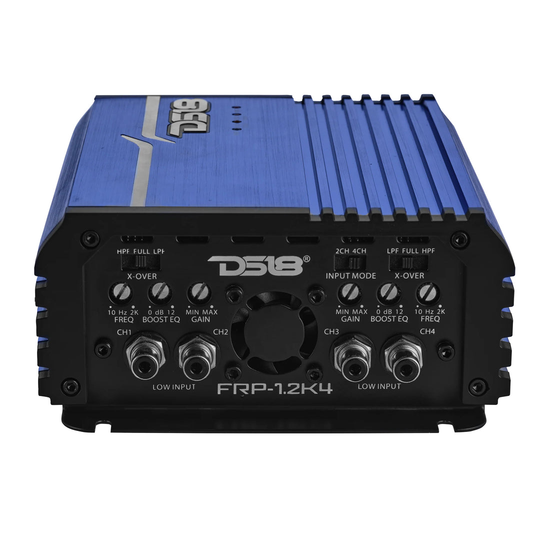 DS18 FRP-1.2K4 4-Channel Class D Amplifier - 4 x 300 Watts Rms @ 1-ohm