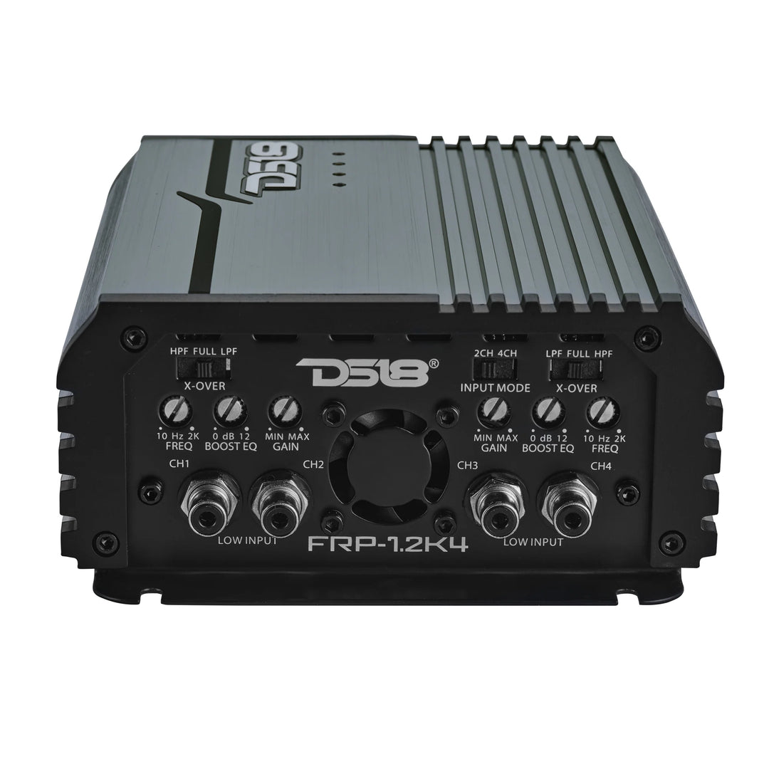 DS18 FRP-1.2K4 4-Channel Class D Amplifier - 4 x 300 Watts Rms @ 1-ohm
