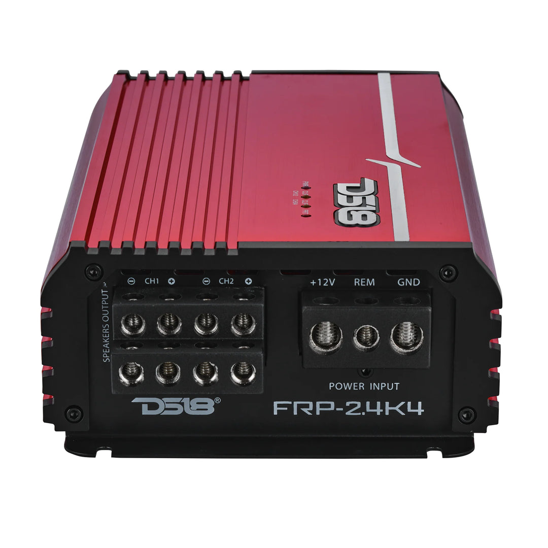 DS18 FRP-2.4K4 4-Channel Class D Full-Range Amplifier - 4 x 600 Watts Rms @ 1-ohm