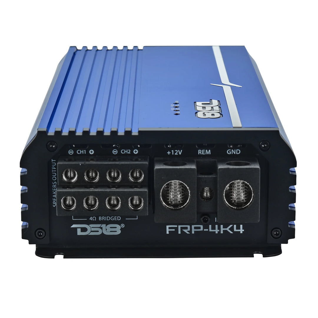 DS18 FRP-4K4 4-Channel Class D Amplifier - 4 x 1000 Watts Rms @ 1-ohm