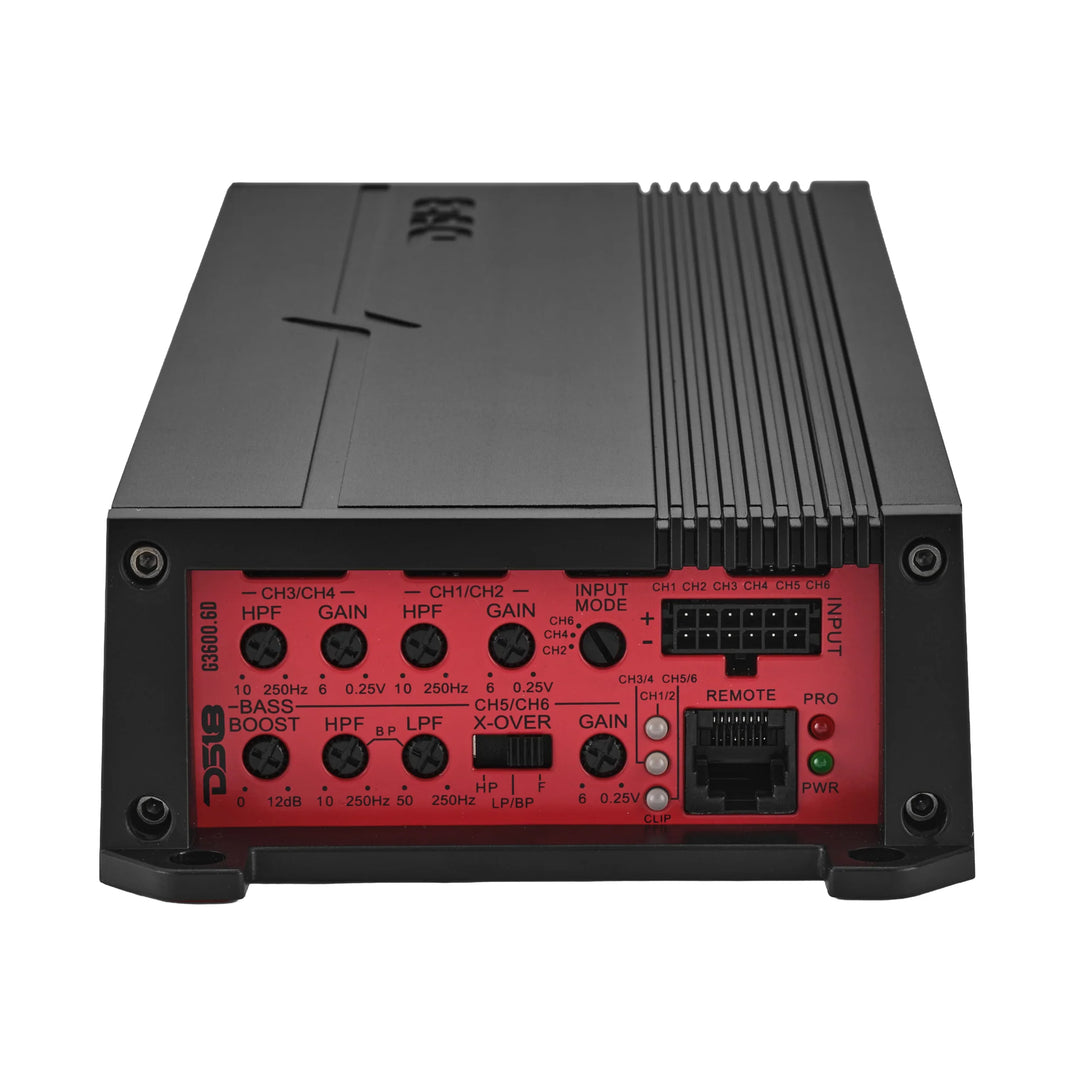 DS18 G3600.6D 6-Channel Amplifier - 6 x 200 Watts Rms @ 4-ohm