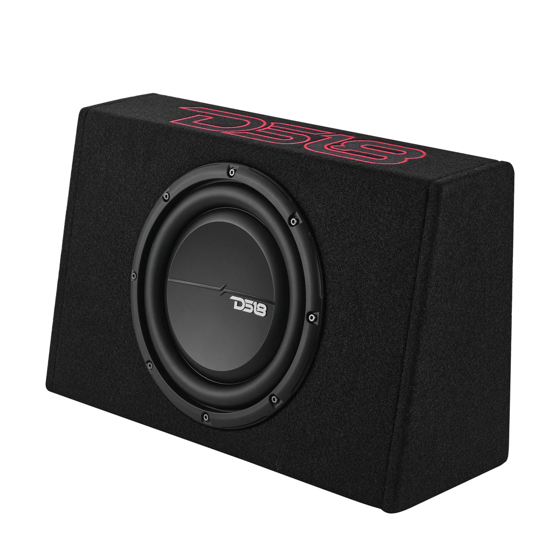 DS18 PU210A Loaded Single 10" Subwoofer Enclosure with Built-in Amplifier - 350 Watts Rms