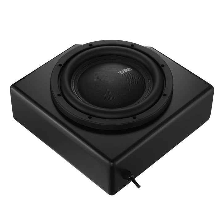 DS18 10" Under Seat Subwoofer Enclosure Rear Passenger Side - Fits 2017-2026 Can-Am 4-Door Maverick X3