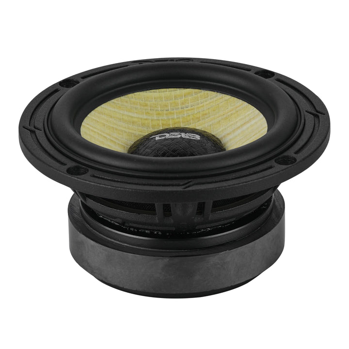 DS18 DXQ 3.5" Mid-Range Speakers with Yellow Straw Cone - 60 Watts Rms 4-ohm