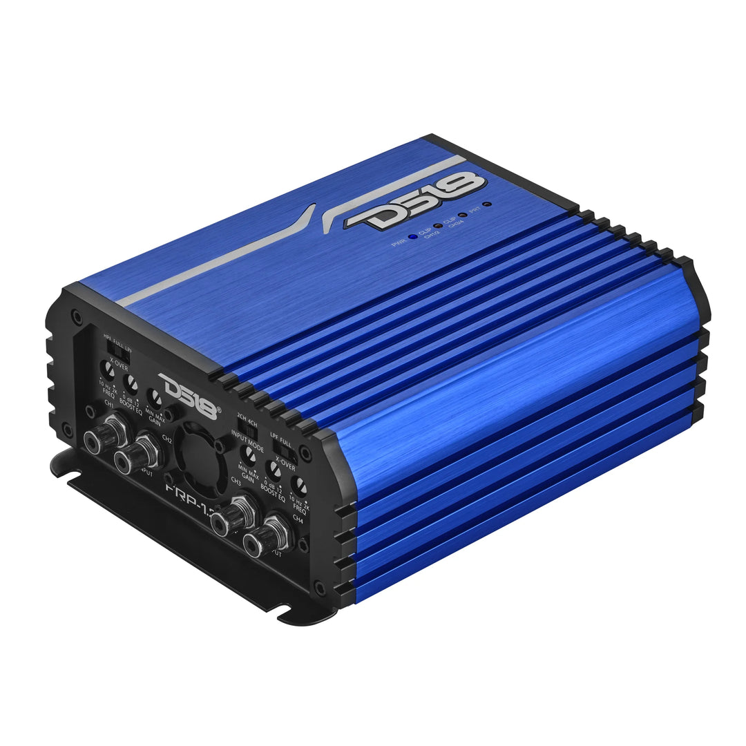 DS18 FRP-1.2K4 4-Channel Class D Amplifier - 4 x 300 Watts Rms @ 1-ohm