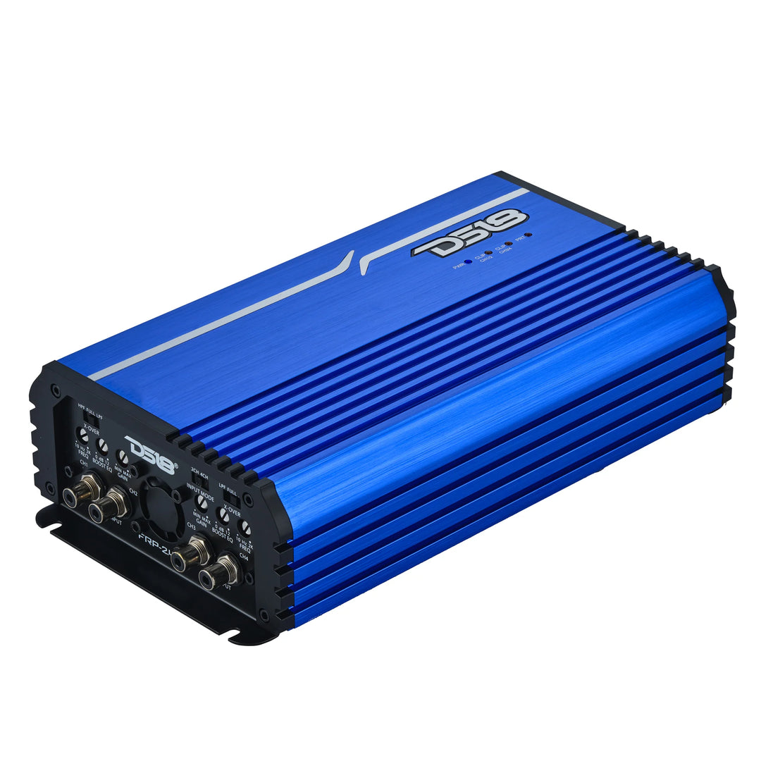 DS18 FRP-2.4K4 4-Channel Class D Full-Range Amplifier - 4 x 600 Watts Rms @ 1-ohm
