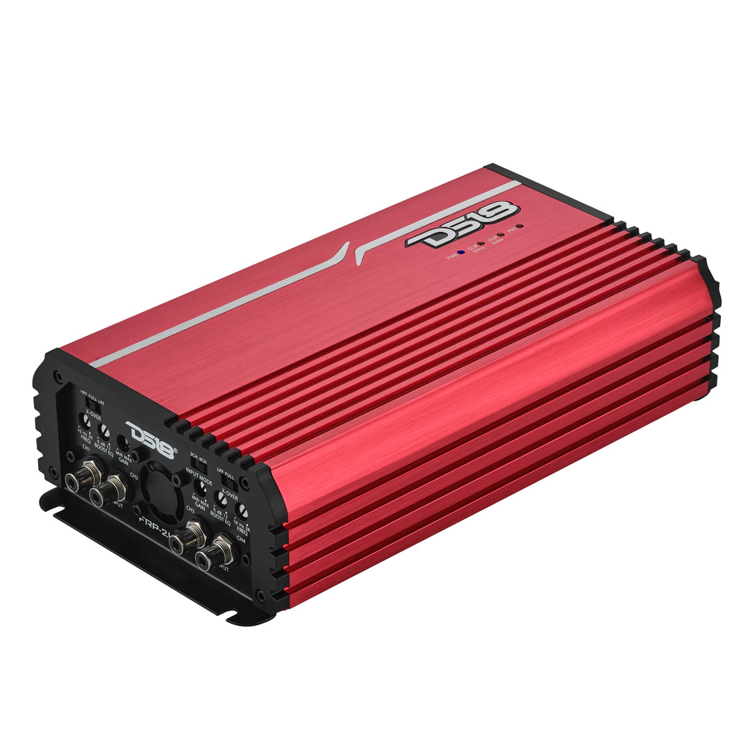 DS18 FRP-2.4K4 4-Channel Class D Full-Range Amplifier - 4 x 600 Watts Rms @ 1-ohm
