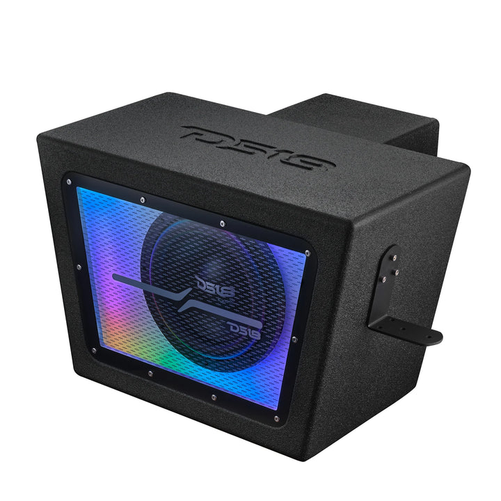 Polaris RZR PRO/XP - DS18 10" Bandpass Subwoofer Enclosure for Rear Cargo Box with Digital LED Lights - Preloaded EXL-X10.2D