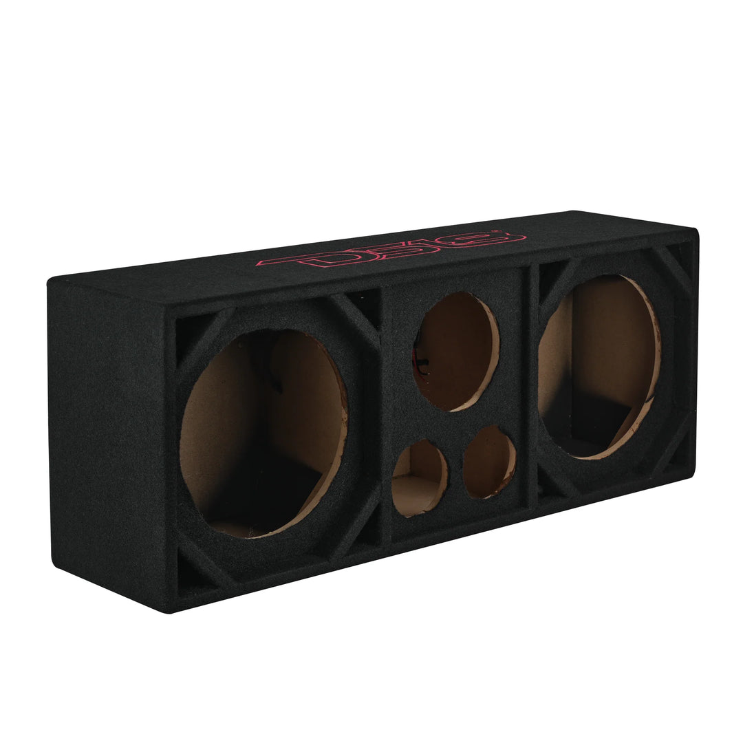 DS18 Ported Voceteo Enclosure - Fits 2x 10" Speakers + 2x 4" Tweeters + 1x Driver
