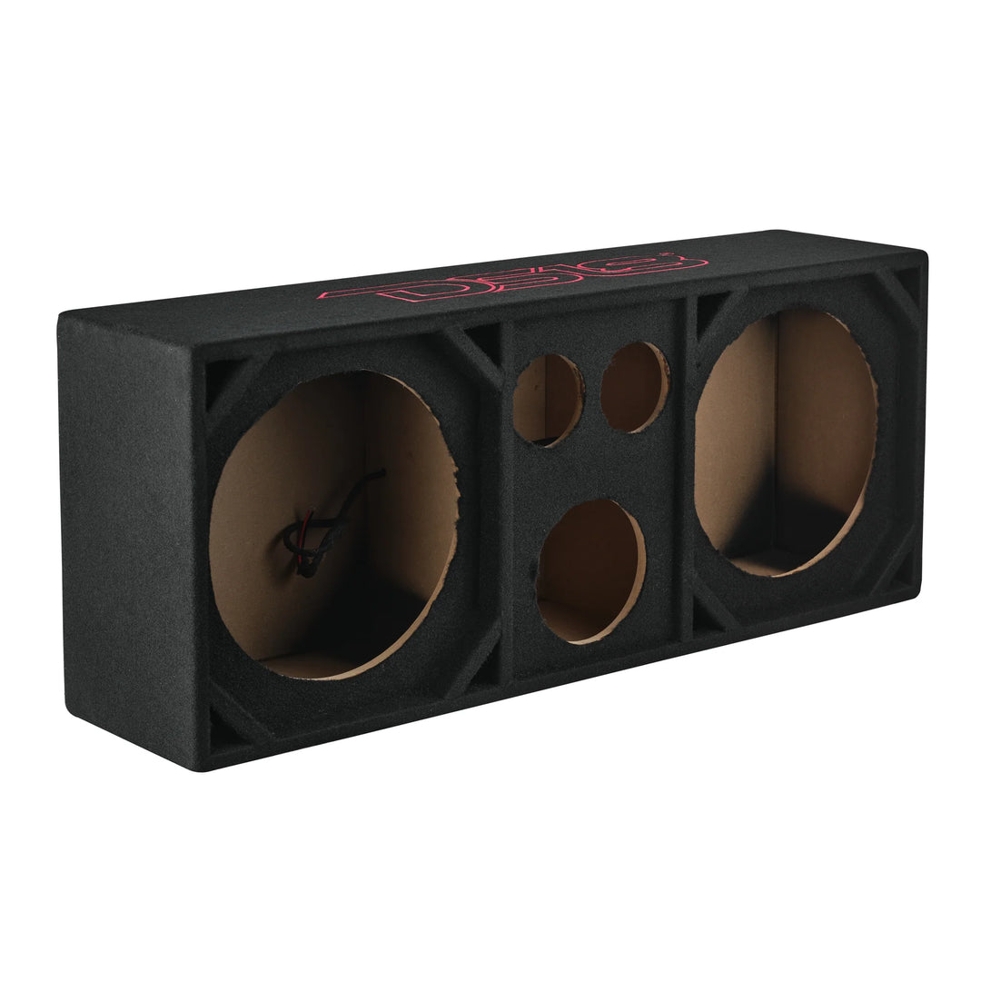 DS18 Ported Voceteo Enclosure - Fits 2x 12" Speakers + 2x 4" Tweeters + 1x Driver
