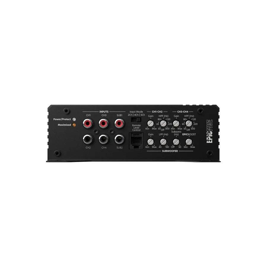 AudioControl EPICFIVE 5-Channel Amplifier - 4 x 75 Watts Rms @ 4-ohm + 700 Watts Rms @ 1-ohm
