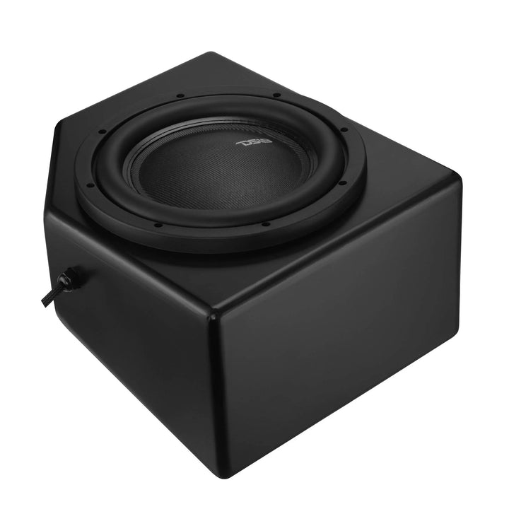 DS18 10" Under Seat Subwoofer Enclosure Front Driver Side - Fits 2017-2026 Can-Am 4-Door Maverick X3