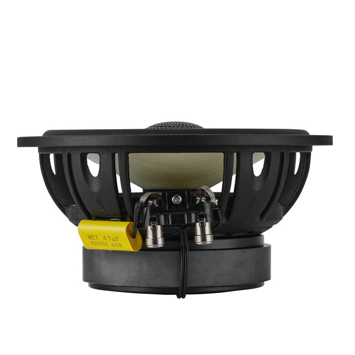 DS18 DXQ 6.5" Coaxial Speakers with Yellow Straw Cone - 150 Watts Rms 4-ohm