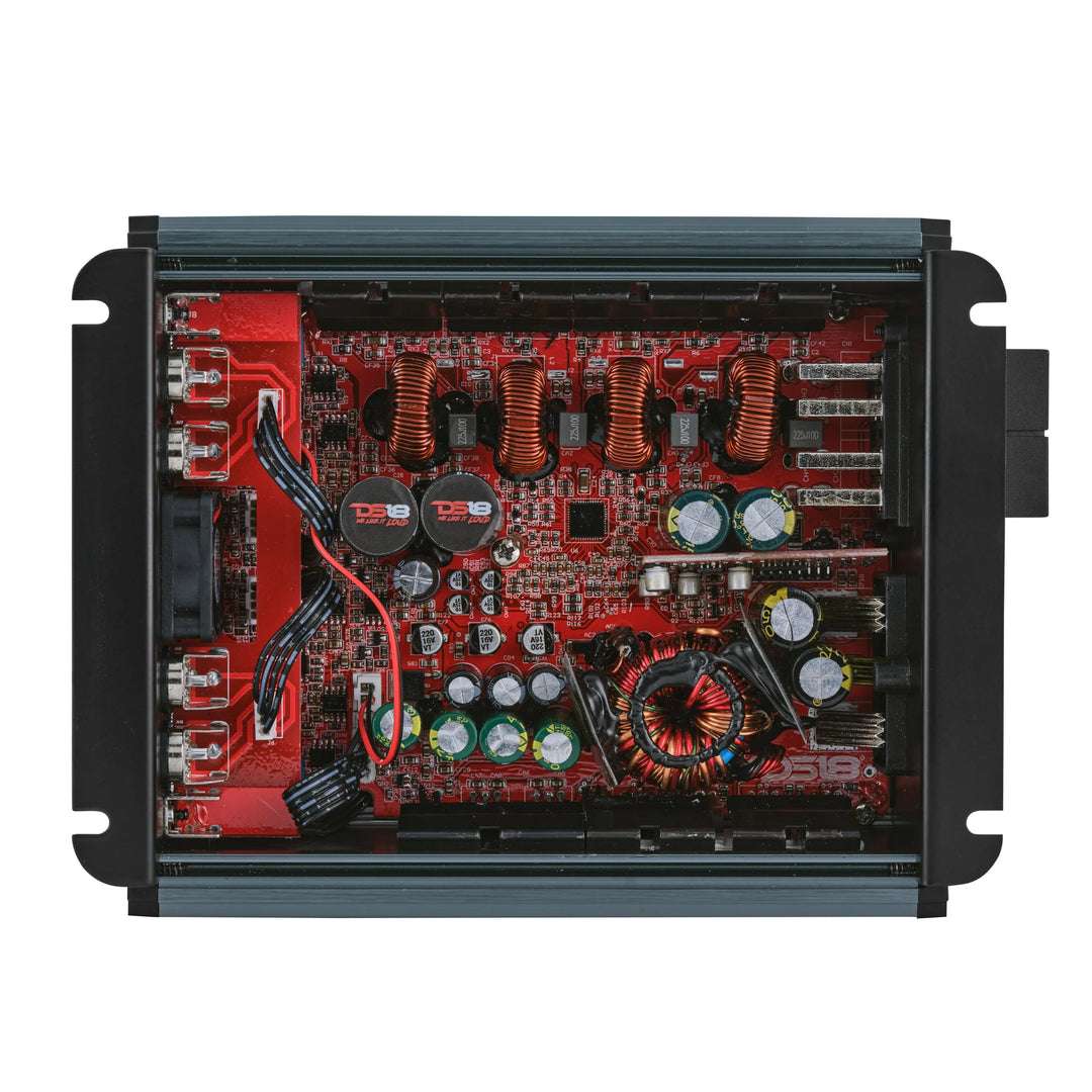 DS18 FRP-1.2K4 4-Channel Class D Amplifier - 4 x 300 Watts Rms @ 1-ohm