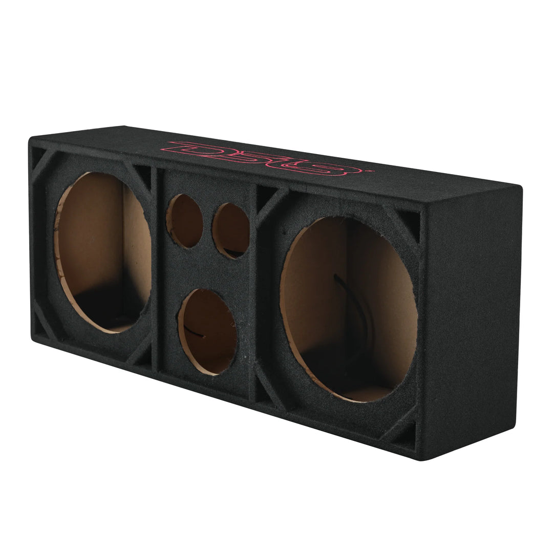 DS18 Ported Voceteo Enclosure - Fits 2x 12" Speakers + 2x 4" Tweeters + 1x Driver