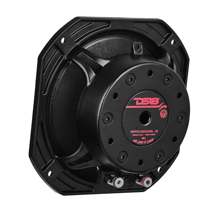 DS18 6PRO360NSL-8 6.5" Slim Mid-Range Loudspeaker with Neodymium Magnet and 1.78" Voice Coil - 180 Watts Rms 4-ohm