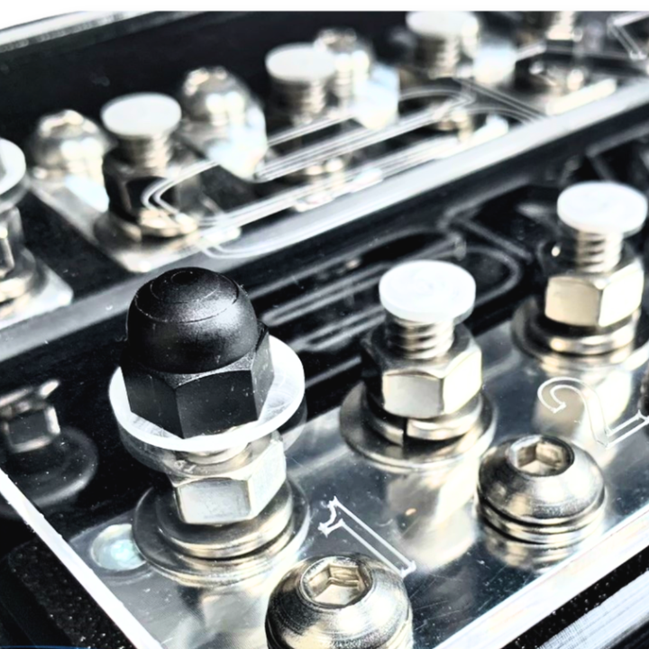 SMD Triple XL2 3 Spot ANL Fuse Block - Stainless Steel and Aluminum Hardware