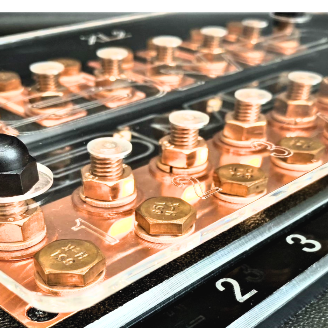 SMD Six XL2 6 Spot ANL Fuse Block - Copper Hardware