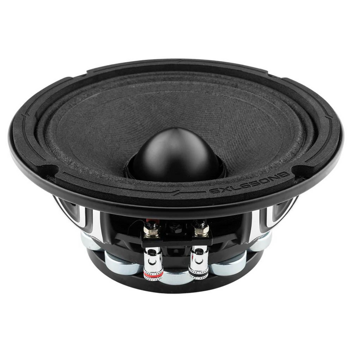 DS18 6XL650NB-4 6.5" Neodymium Mid-Range Loudspeaker with Black Aluminum Bullet and 2" Voice Coil - 325 Watts Rms 4-ohm