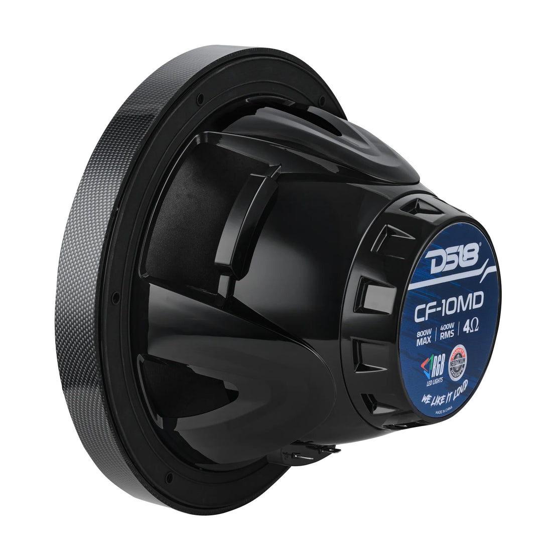 DS18 CF-10MD 10" Neodymium 2-Way Marine Speakers - 450W Rms 4-ohm
