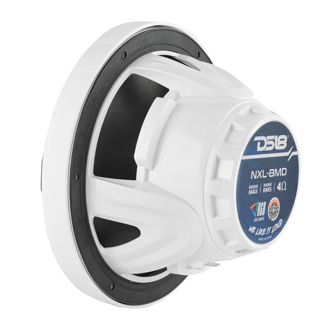 DS18 NXL-8MD 8" Neodymium 2-Way Marine Speakers - 350W Rms 4-ohm