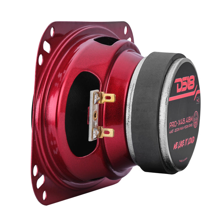 DS18 PRO-X46.4BM 4x6" Mid-Range Speaker - 100 Watts Rms 4-ohm