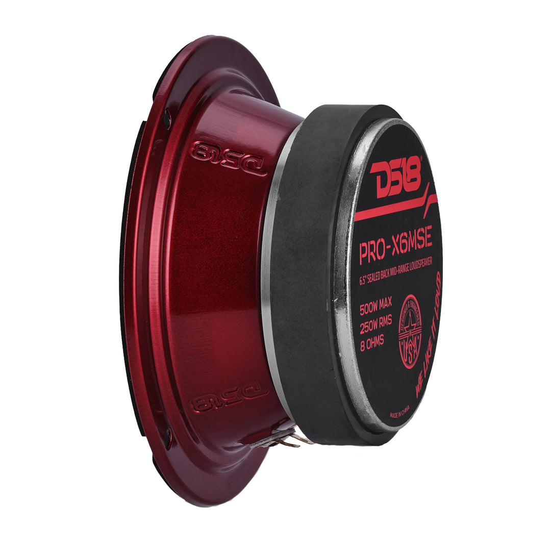 DS18 PRO-X6MSE 6.5" Sealed Back Mid-Range Loudspeaker - 250 Watts Rms 8-ohm