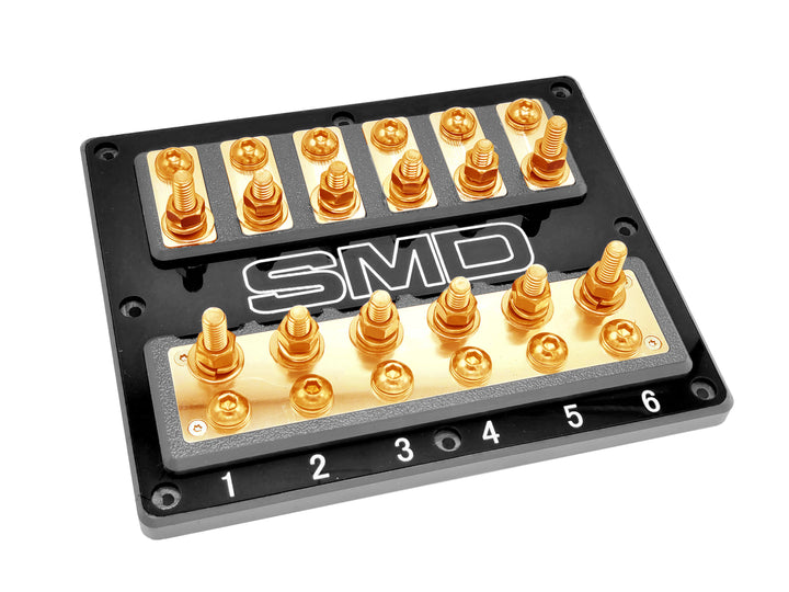 SMD Six XL2 Copper 6 Spot ANL Fuse Block with Clear Acrylic Cover