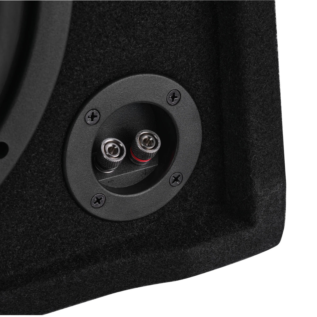 DS18 Loaded Under Seat Down Fire Enclosure with 10” Shallow Subwoofer - 600 Watts Rms Dual 4-ohm