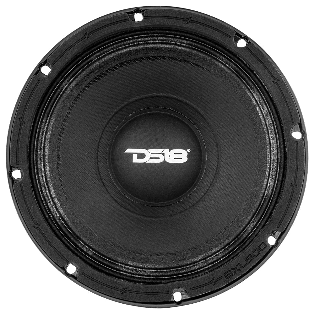 DS18 Package Deal - 4x 8XL800-4 8" Mid-Range Loudspeakers + 1x FRP-2.5K 1-Channel Amplifier