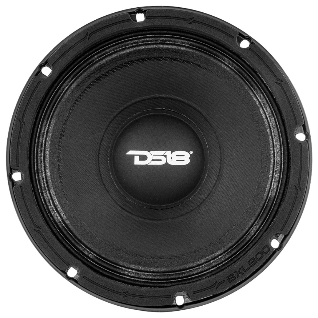 DS18 8XL800-8 8" Mid-Range Loudspeaker with Classic Dust Cap and 2" Voice Coil - 400 Watts Rms 8-ohm