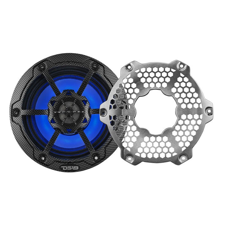 DS18 CF-6MD 6.5" Neodymium 2-Way Marine Speakers - 250W Rms 4-ohm