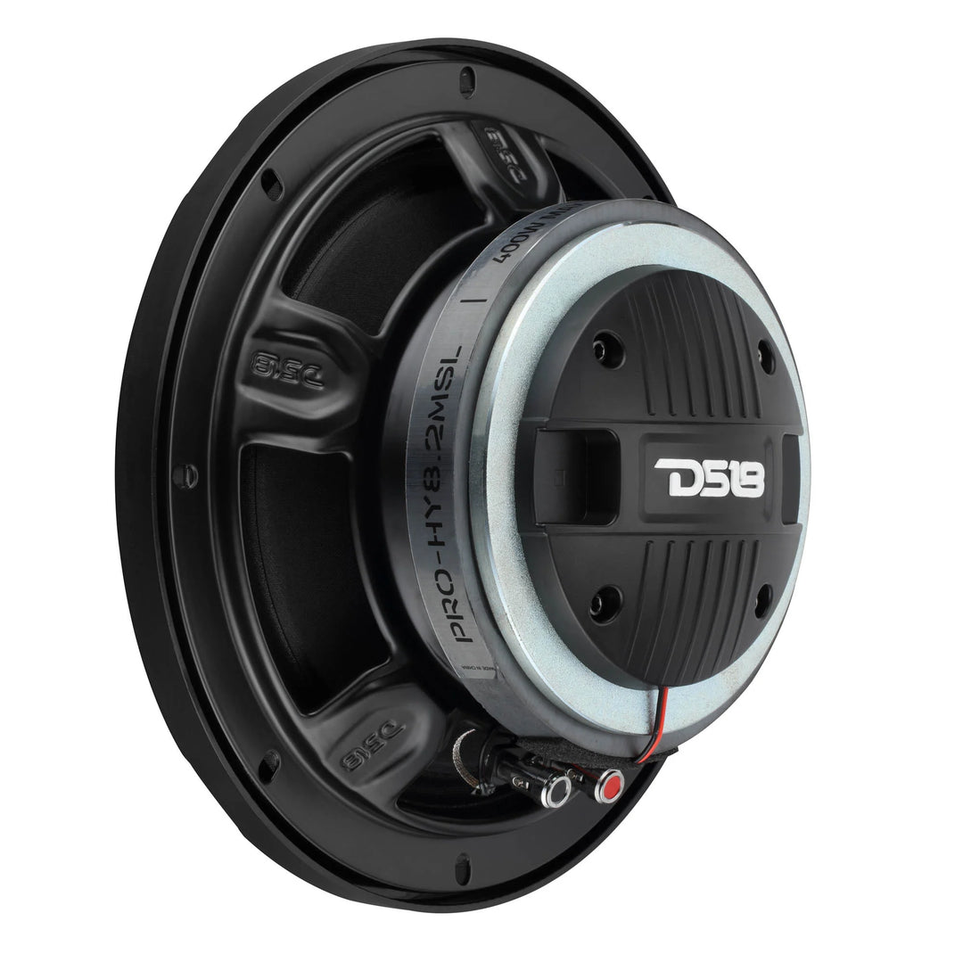 DS18 PRO-HY8.2MSL 8" Slim 2-Way Coaxial Loudspeaker - 200 Watts Rms 2-ohm