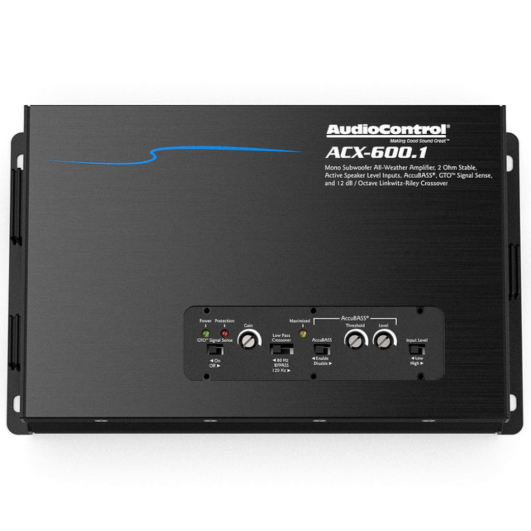 AudioControl ACX-600.1 Amplificador marino monobloque - 1 x 600 vatios Rms a 2 ohmios