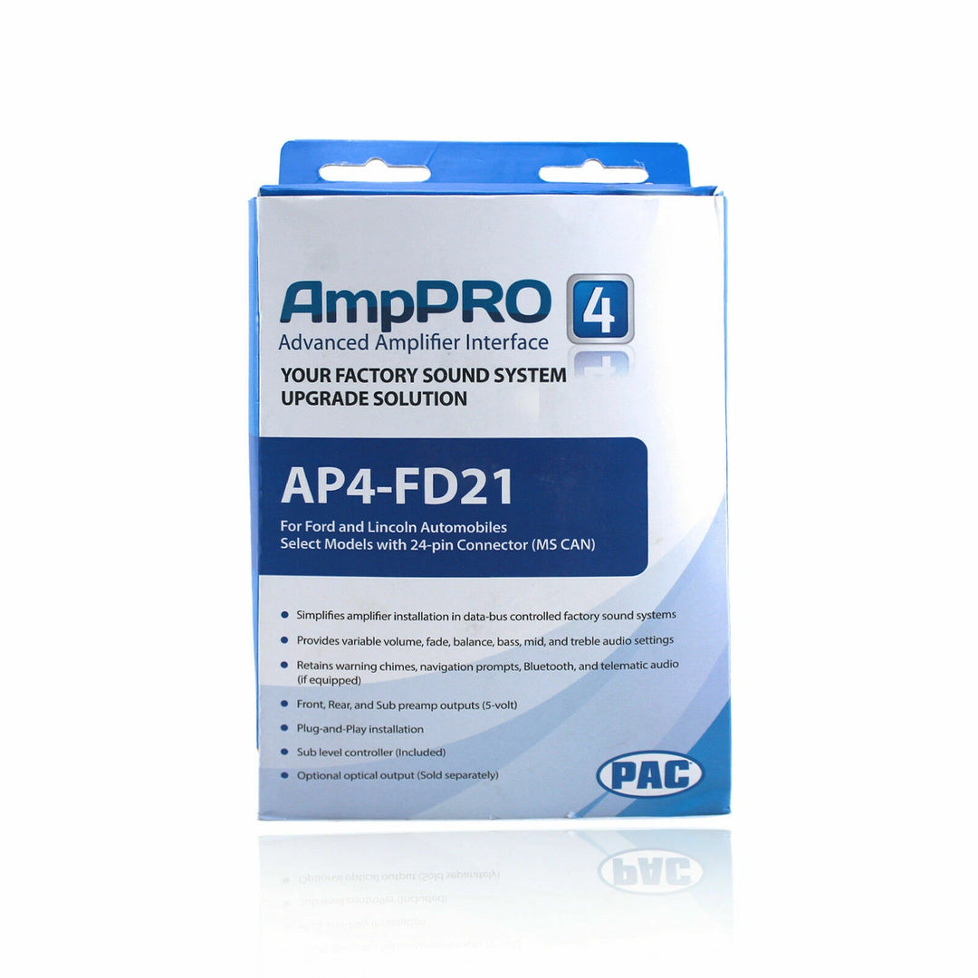 Pac-Audio AP4-FD21 Amplifier Integration Interface for Select 2011-2020 Ford Models with Factory Sony or B&O Audio System