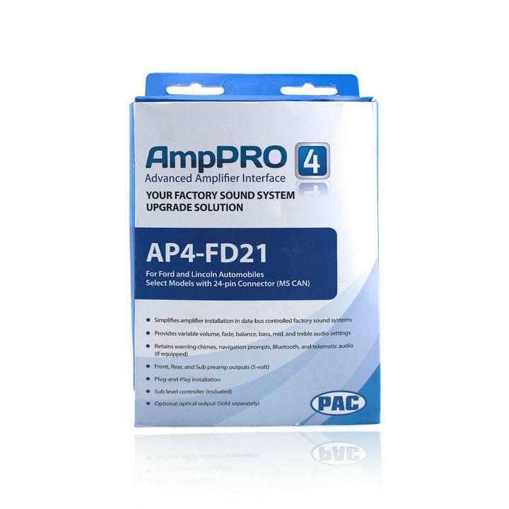 Pac-Audio AP4-FD21 Amplifier Integration Interface for Select 2011-2020 Ford Models with Factory Sony or B&O Audio System