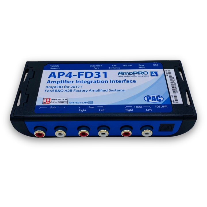 Pac-Audio AP4-FD31 Amplifier Integration Interface for Select 2017-2024 Ford B&O A2B Factory Amp. Systems