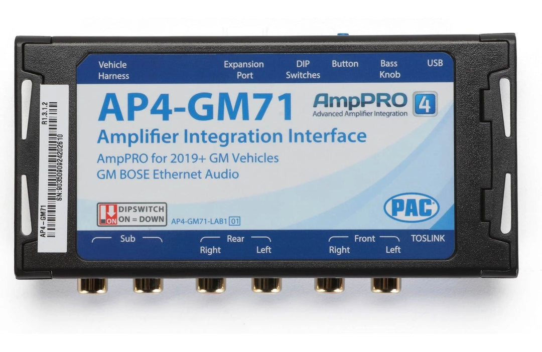 Pac-Audio AP4-GM71 Amplifier Integration Interface for Select 2019+ General Motors Vehicles Models with BOSE