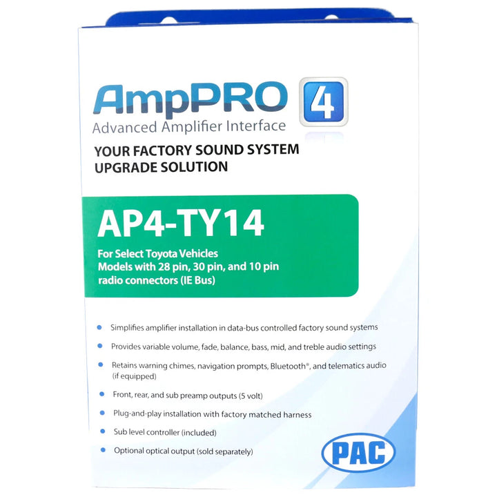 Pac-Audio AP4-TY14 Amplifier Integration Interface for Select 2022-2026 Toyota and Lexus Vehicles