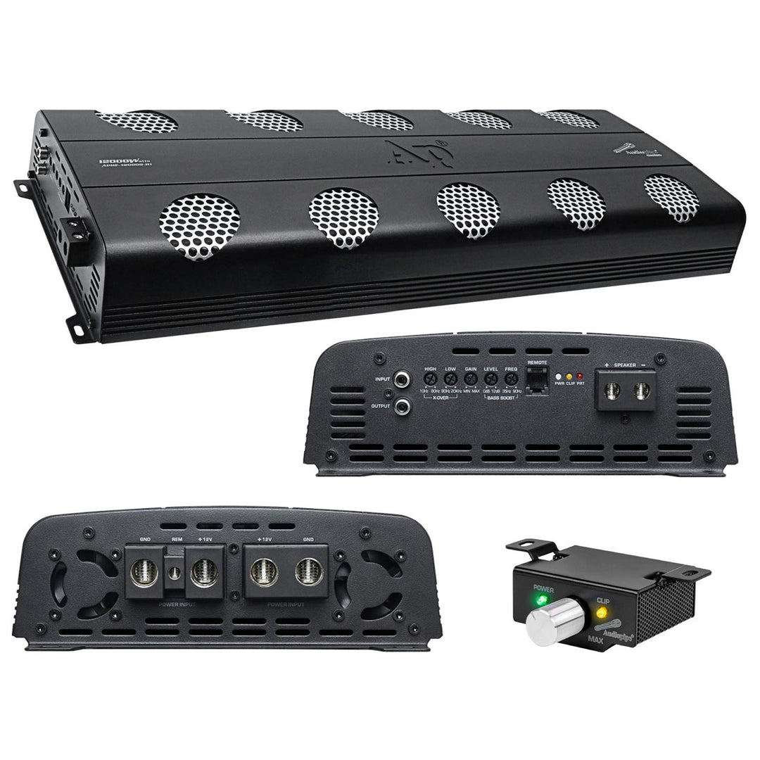 Audiopipe APHF-12000D-H1 Monoblock Full-Range Amplifier - 1 x 12000 Watts Rms @ 1-ohm