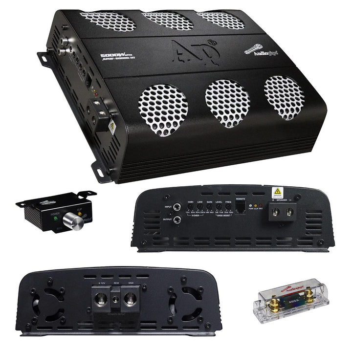 Audiopipe APHF-5000D-H2 Monoblock Full-Range Amplifier - 1 x 5000 Watts Rms @ 2-ohm