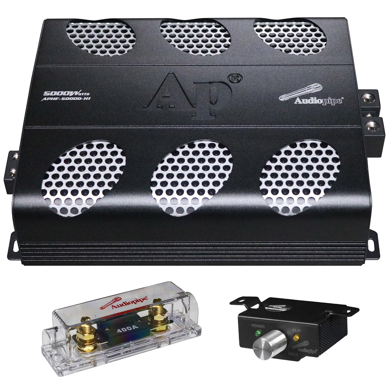 Audiopipe APHF-5000D-H2 Monoblock Full-Range Amplifier - 1 x 5000